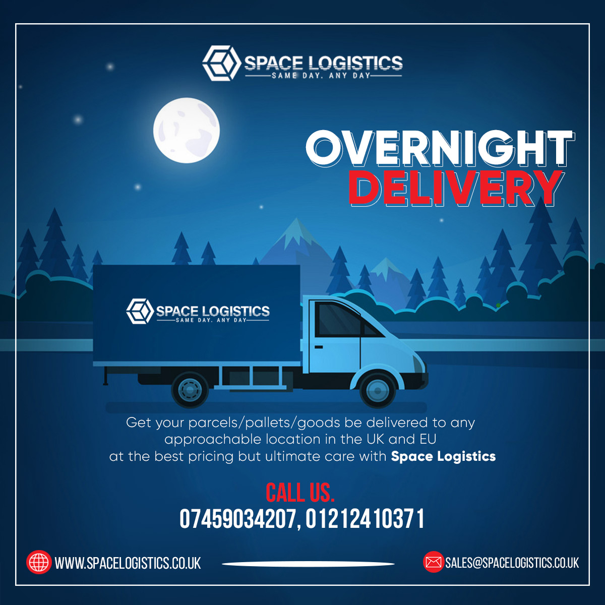 Overnight Pallet Delivery Service In England
